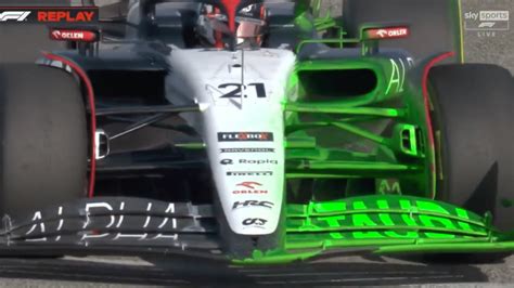 formula 1 testing green paint|f1 car flow vis paint.